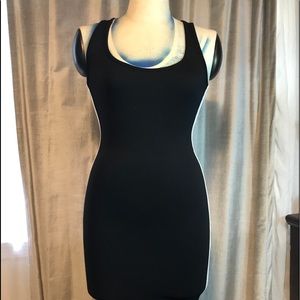 Body Con Black & White Dress